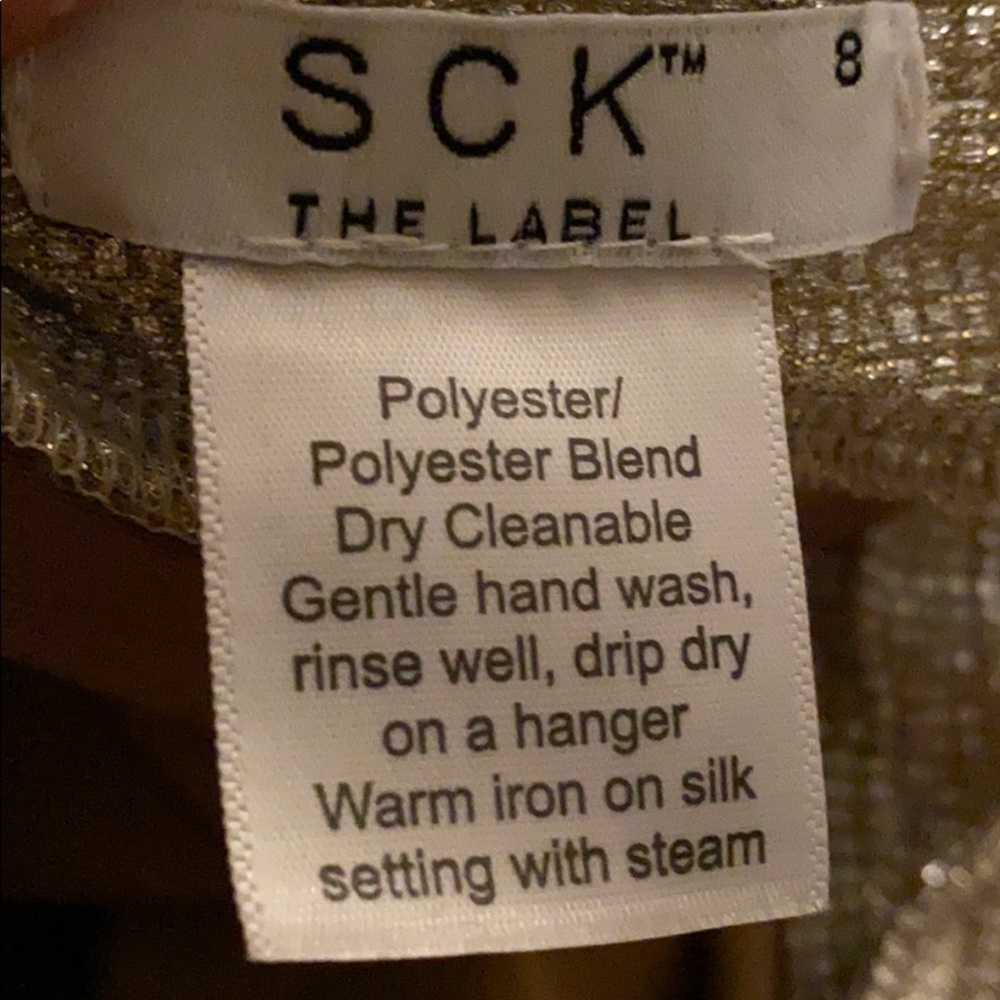 SCK The Label Sexy Silver Gown. - Picture 4 of 4